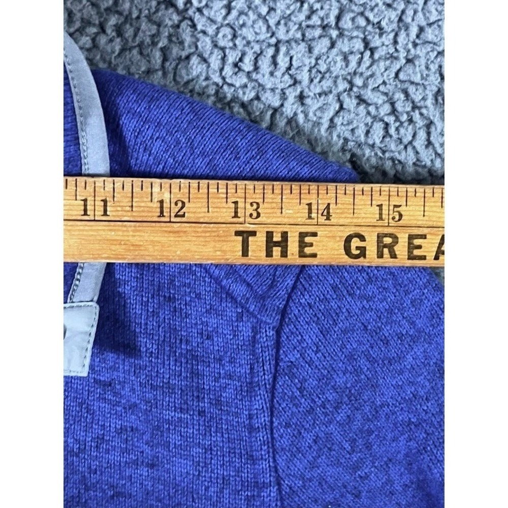 LL Bean Womens Sweater Fleece Pullover Indigo Small Petite - Picture 9 of 14